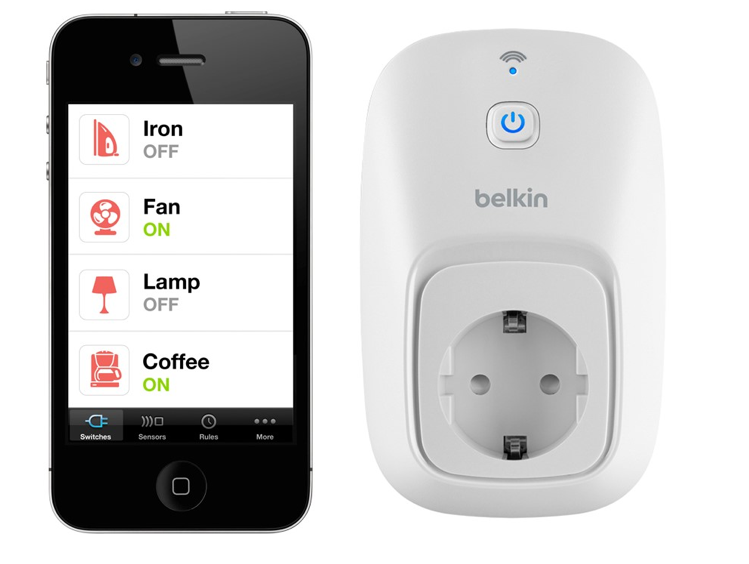 Belkin WeMo Home Automation Switch für iOS- und Android-Geräte