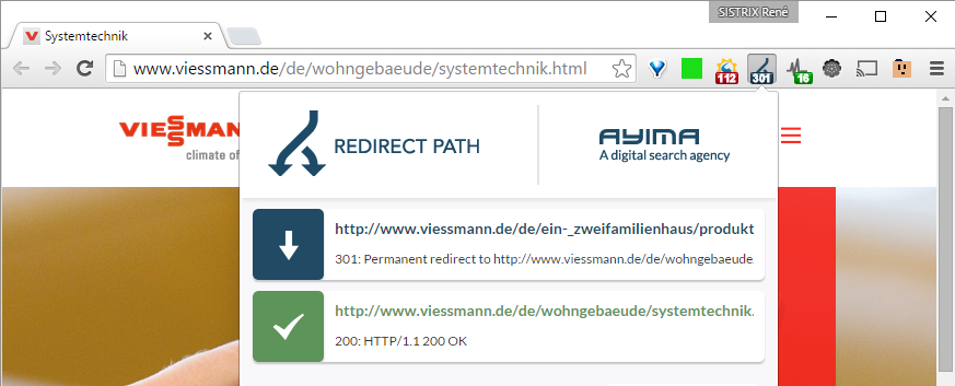 Redirect-Path Vérification