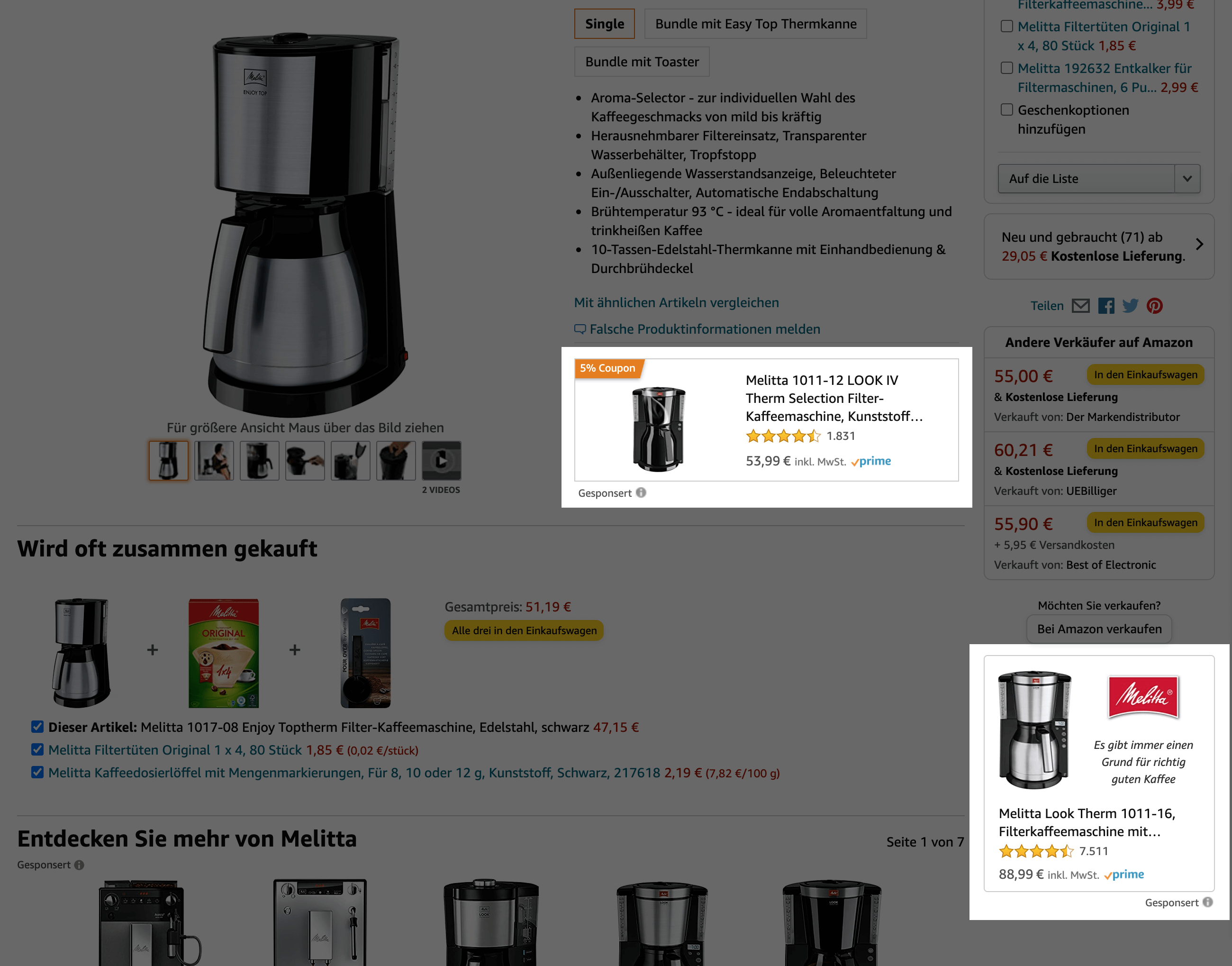 Amazon Sponsored Display Ads-Beispiel.