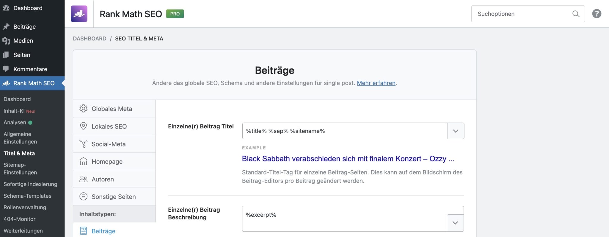 Rank Math Meta Description Meta Description in Wordpress: Schritt-für-Schritt-Anleitung - SISTRIX