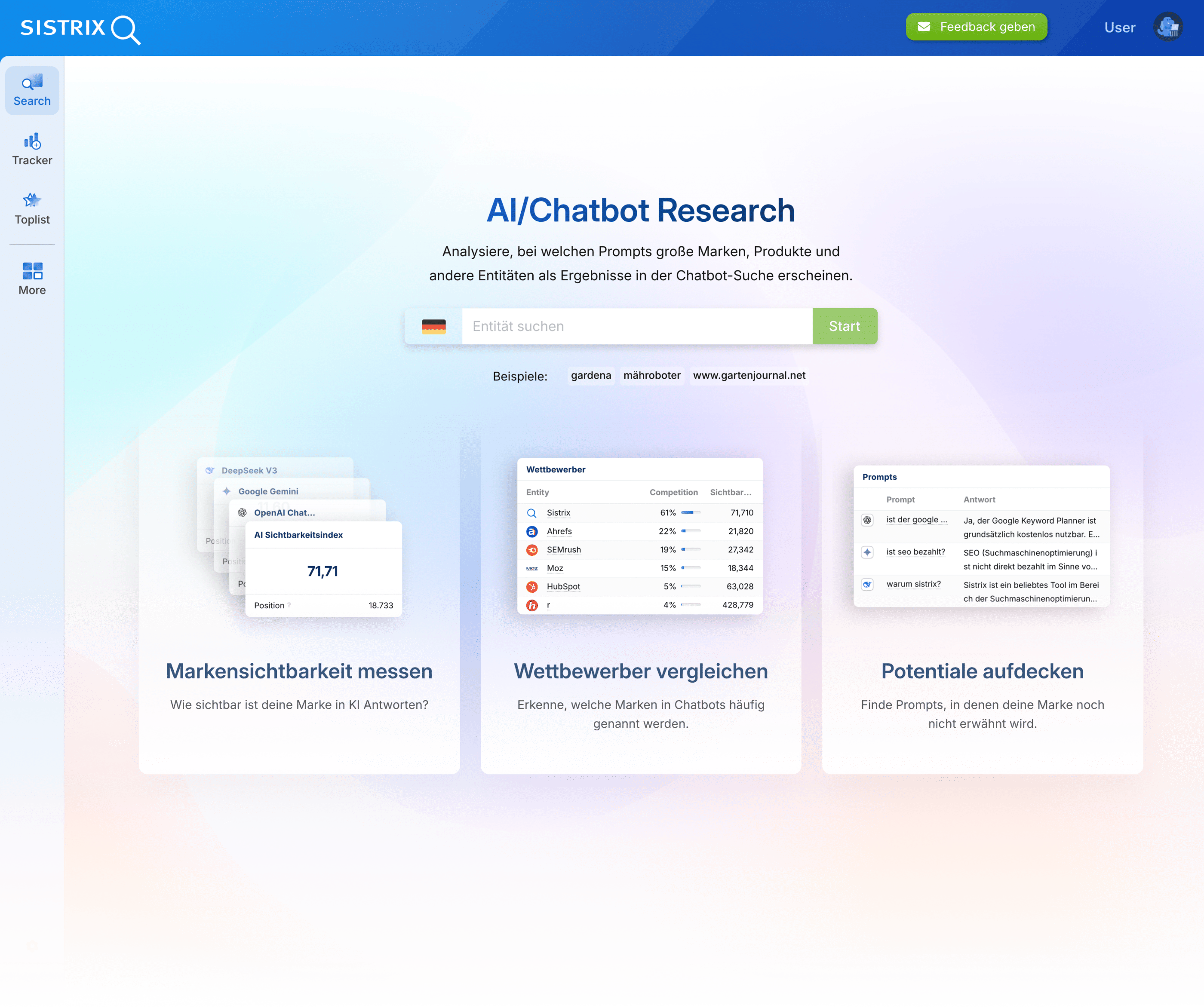 SISTRIX AI Toolbox Screenshot
