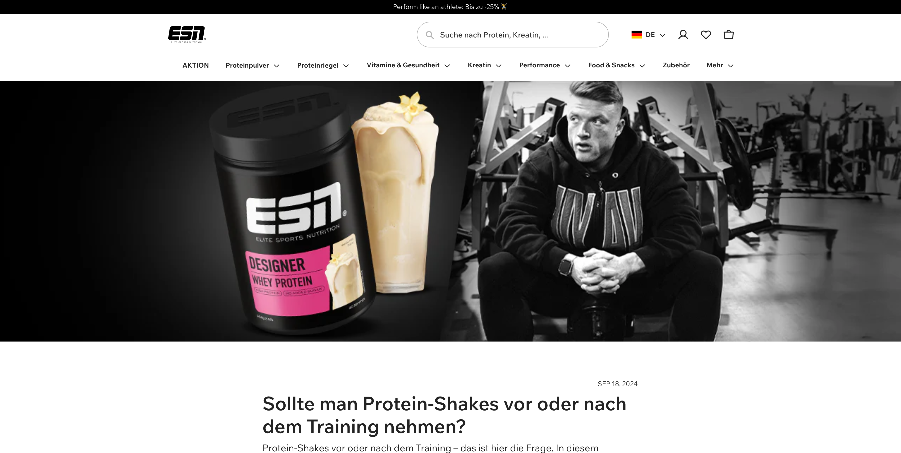 Artikel über Protein-Shakes im Kontext von Trainieren.